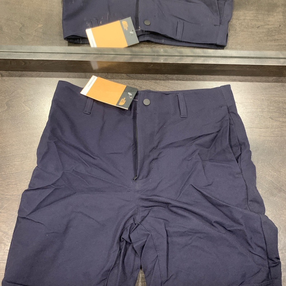 The North Face Men's Dark Blue Flat Front Shorts